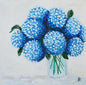 4x4 Blue Hydrangea - Acrylic Frame